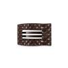 Teleties Small Flat Rectangle Hair Clip Truly Taupe Quilted