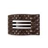 Teleties Medium Flat Rectangle Hair Clip Truly Taupe Quilted