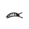 Teleties Small Flat Rectangle Hair Clip Jet Black