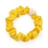 ByEloise Gold Heart Silk Scrunchie Mellow Yellow