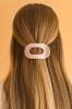 Teleties Flat Round Clip medium Pearly Pink