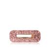 CG Home rechteckige Haarspange rosegold glitzer