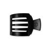 Teleties Medium Flat Square Hair Clip Jet Black