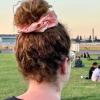 What a bun! Scrunchie Large Satin Peach
