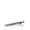 CG Home Dreieckige Haarspange Blau Glod Glitzer