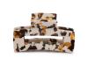 Big Metal London Kathryn Bulldog Hairclip Cappuccino/ Brown