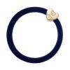ByEloise Velvet Gold Heart Navy
