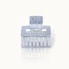 by Vivi Haarklammer Quadrat Silber Glitzer