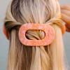 Teleties Flat Round Clip medium Dreamsicle