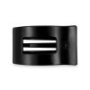 Teleties Medium Flat Rectangle Hair Clip Jet Black
