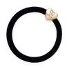 ByEloise Velvet Gold Heart Black