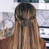 Teleties Flat Round Clip klein Truly Taupe Quilted