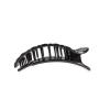 Teleties Flat Round Clip medium Jet Black Quilted