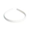 Dark Velvet Hairband Off White schmal