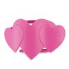 Teleties Pink Heart to Heart Flat Clip large 1 St