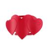 Teleties Red Heart to Heart Flat Clip large 1 St