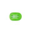Teleties Flat Round Clip tiny Glow For It 1 St