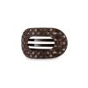 Teleties Flat Round Clip klein Truly Taupe Quilted