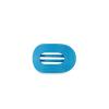 Teleties Flat Round Clip tiny Miami Vice 1 St