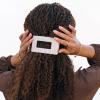 Teleties Medium Flat Rectangle Hair Clip Almond Beige