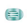 Teleties Flat Round Clip medium Totally Turquoise