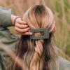 Teleties Medium Flat Rectangle Hair Clip Sage It Aint So