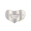Teleites  Mother of Pearl Hearts Flat Hair Clip