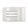 Teleties Large Flat Rectangle Hair Clip Coconut White
