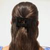 Teleties Small Flat Rectangle Hair Clip Jet Black
