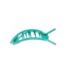 Teleties Medium Flat Square Hair Clip Totally Turquoise