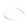 Dark Velvet Hairband White schmal