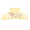 Dark Vacay Hair Claw Pale Yellow