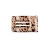 Teleties Small Flat Rectangle Hair Clip Blonde Tortoise