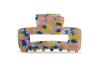 Big Metal London Dorothea Bulldog Hairclip Blau Gelb Pfirsich