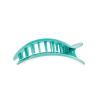 Teleties Flat Round Clip medium Totally Turquoise