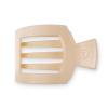 Teleties Large Flat Square Hair Clip Almond Beige