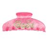 Dark Bebe Hair Claw Bubblegum Pink