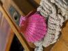 By Vivi Muschel Haarklammer Pink Glitzer