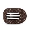 Teleties Flat Round Clip groß Truly Taupe Quilted