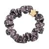 ByEloise Gold Star Silk Scrunchie Polka Dot Mocha