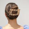 Teleties Large Flat Rectangle Hair Clip Blonde Tortoise