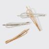 Kitsch Drop Bobby Pins aus Metall mit Strasssteinen