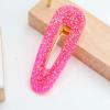 CG Home Dreieckige Haarspange Neonpink Glitzer