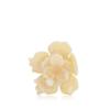 Solar Eclipse Origami Gardenia Flower Claw Hair Clip Creme