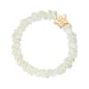 ByEloise Gold Star Silk Scrunchie Skinny Cream