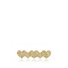 CG Home Haarspange Herzen gold glitzer
