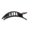 Teleties Large Flat Rectangle Hair Clip Jet Black Quilted