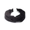 Dark Velvet Hair Band Folded Charoal 1 St
