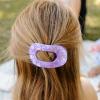 Teleties Flat Round Clip klein Lavender Mist