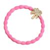 ByEloise London Gold Bling Palm Tree Neon Pink